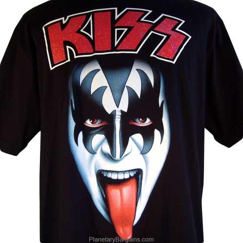Kiss Gene Simmons Demon T-Shirt Black - Kiss Band Rock Shirt - Vintage Kiss  T-Shirts to buy online @SuperShirtGuy