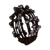 Black Pearl Twine Bracelet